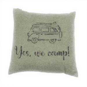 Federa cuscino David Fussenegger verde Yes we camp 50x50 cm
