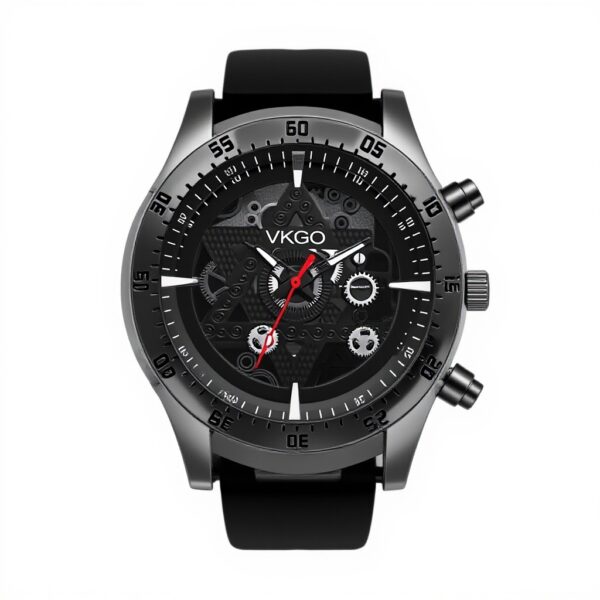 Orologio Militare Uomo JewelryWe Steampunk Silicone