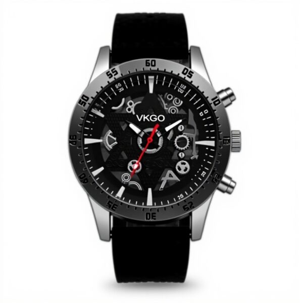 Orologio Militare Uomo JewelryWe Steampunk Silicone