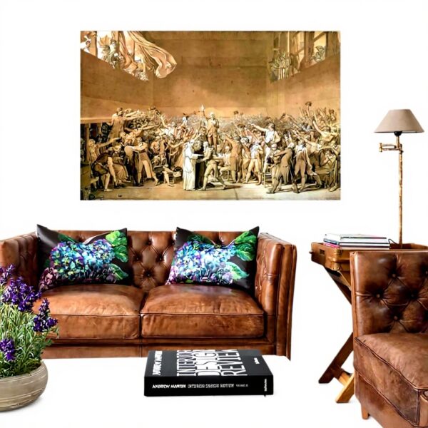 Stampa tela Jacques-Louis David giuramento 1789 decorazione