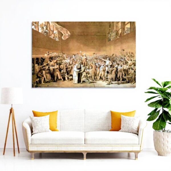 Stampa tela Jacques-Louis David giuramento 1789 decorazione