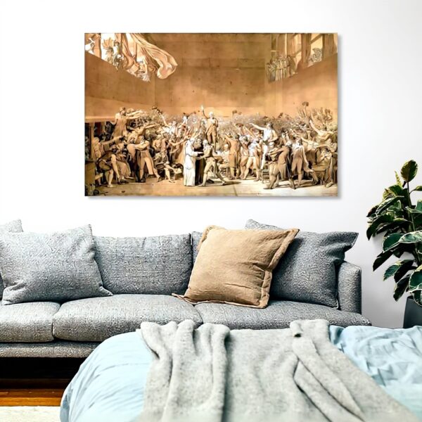 Stampa tela Jacques-Louis David giuramento 1789 decorazione