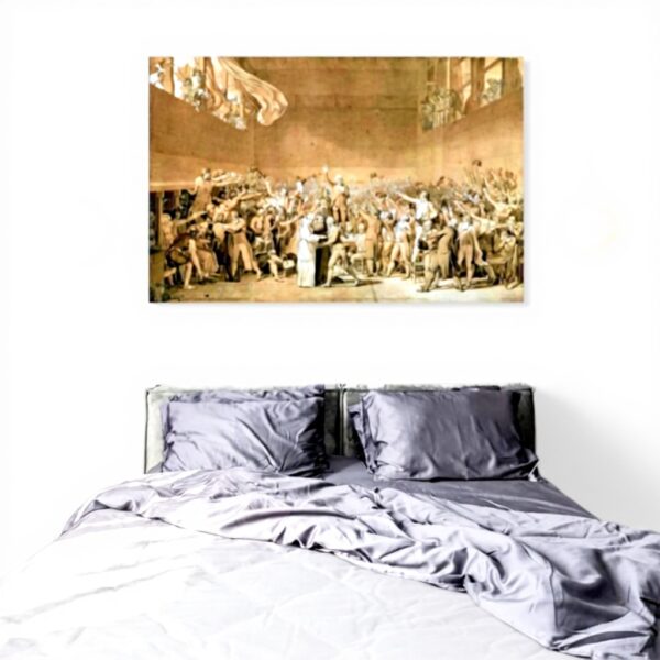 Stampa tela Jacques-Louis David giuramento 1789 decorazione